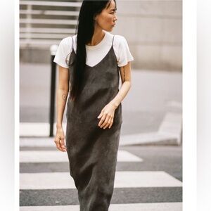 OZMA Anaise slip dress in cupro